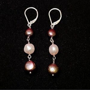 Honora 925 Pearl Drop Earrings